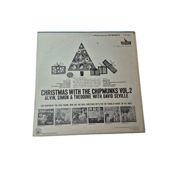 Christmas With The Chipmunks Vol 2 Alvin Simon Theodore Mistletoe MLP 1217 - Picture 2 of 3